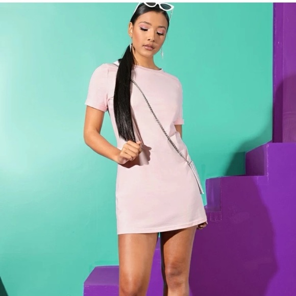 SHEIN Dresses & Skirts - Cuffed Mini Shirt Dress